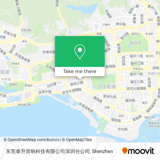东莞泰升音响科技有限公司深圳分公司 map