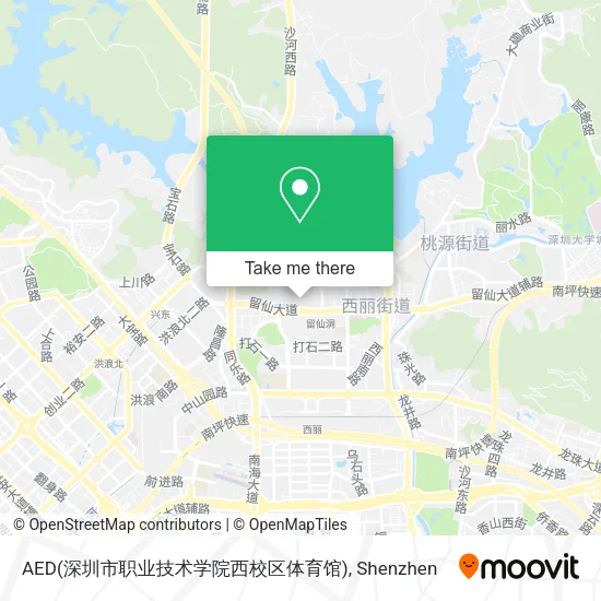 AED(深圳市职业技术学院西校区体育馆) map