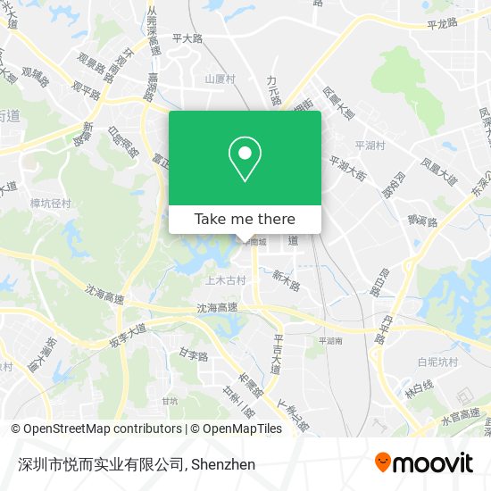 深圳市悦而实业有限公司 map