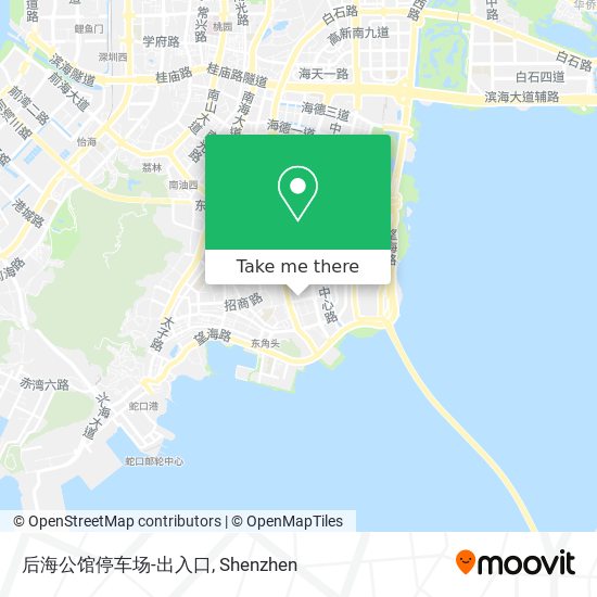 后海公馆停车场-出入口 map