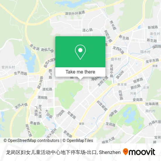 龙岗区妇女儿童活动中心地下停车场-出口 map
