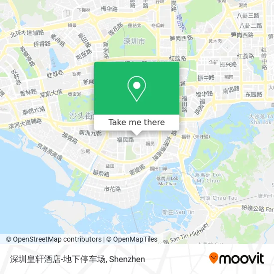 深圳皇轩酒店-地下停车场 map