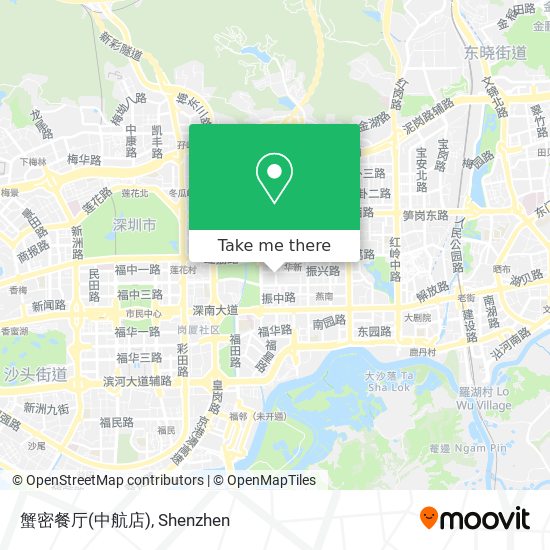 蟹密餐厅(中航店) map