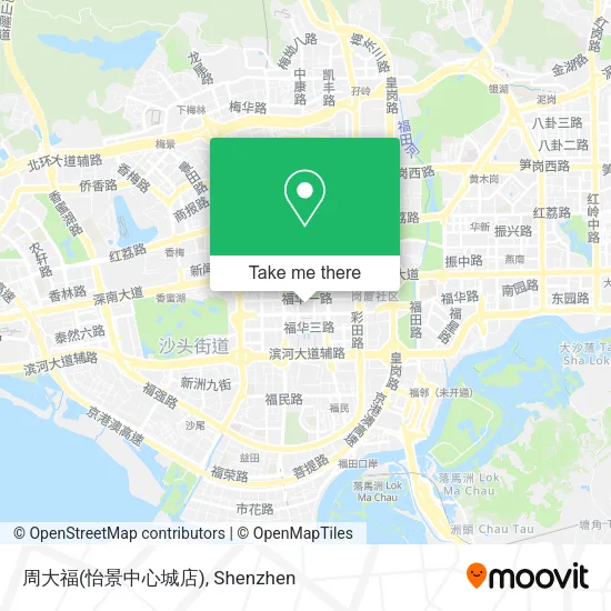 周大福(怡景中心城店) map