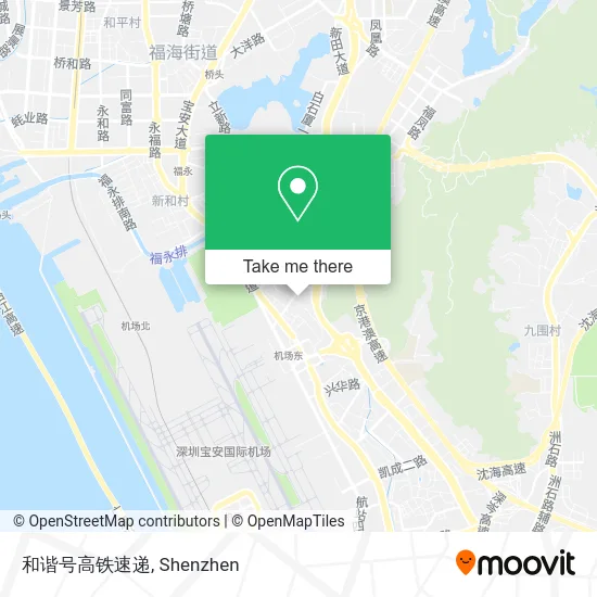 和谐号高铁速递 map
