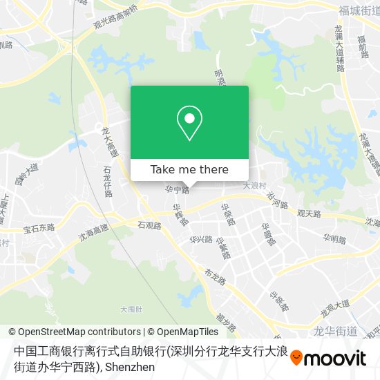 中国工商银行离行式自助银行(深圳分行龙华支行大浪街道办华宁西路) map