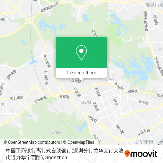 中国工商银行离行式自助银行(深圳分行龙华支行大浪街道办华宁西路) map