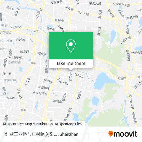 红巷工业路与庄村路交叉口 map