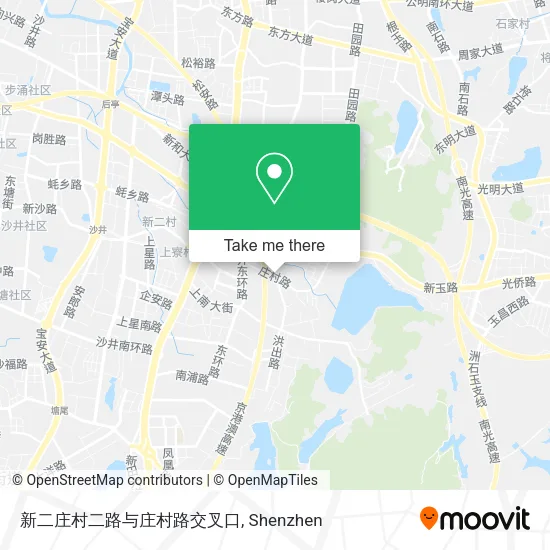 新二庄村二路与庄村路交叉口 map