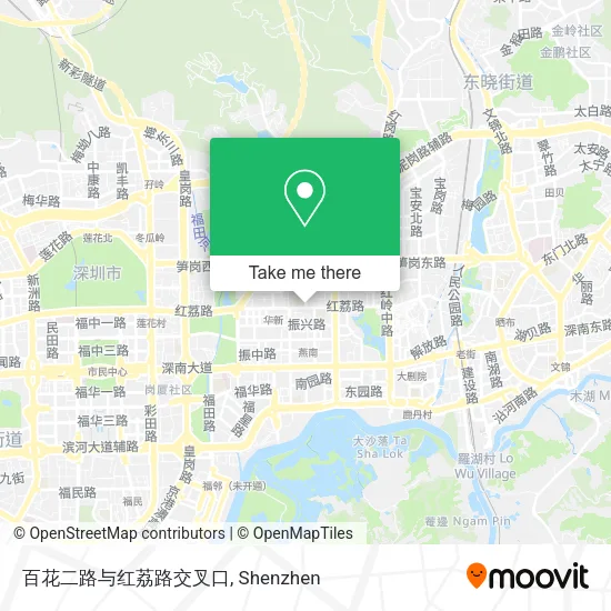 百花二路与红荔路交叉口 map