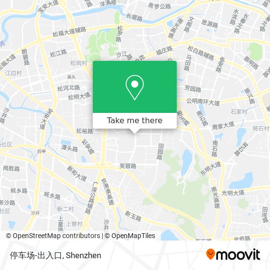 停车场-出入口 map