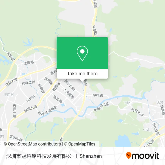 深圳市冠科铭科技发展有限公司 map