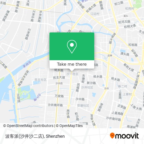 波客派(沙井沙二店) map