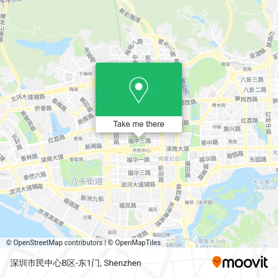 深圳市民中心B区-东1门 map