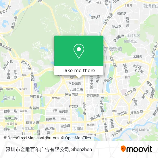 深圳市金雕百年广告有限公司 map