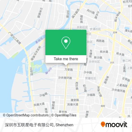 深圳市五联星电子有限公司 map