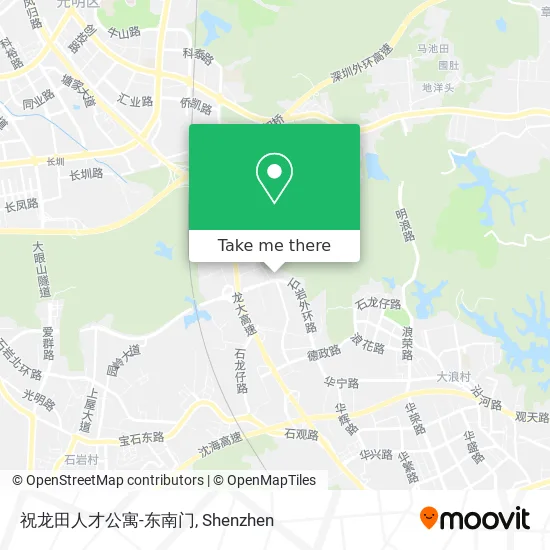 祝龙田人才公寓-东南门 map