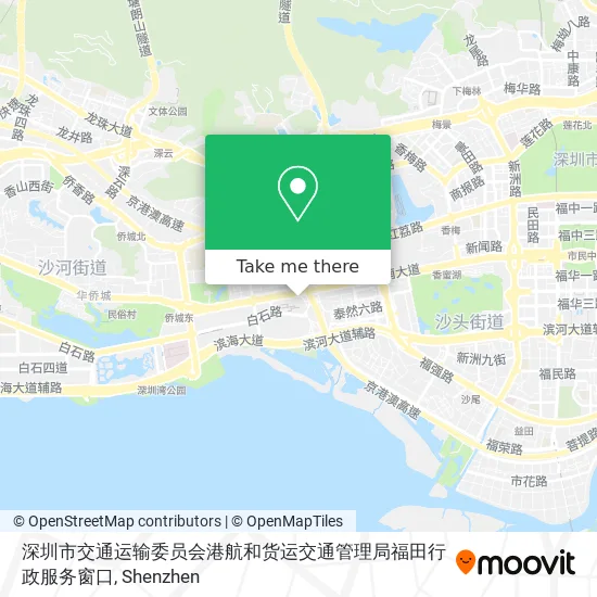 深圳市交通运输委员会港航和货运交通管理局福田行政服务窗口 map