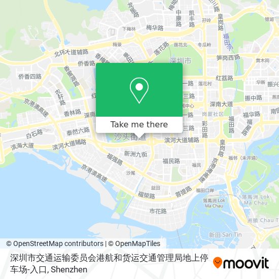 深圳市交通运输委员会港航和货运交通管理局地上停车场-入口 map