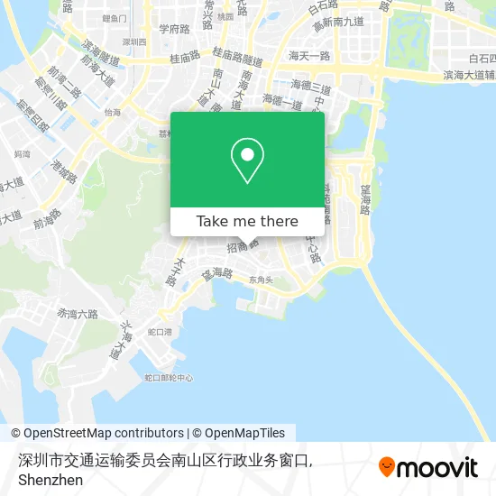 深圳市交通运输委员会南山区行政业务窗口 map
