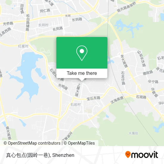 真心包点(园岭一巷) map