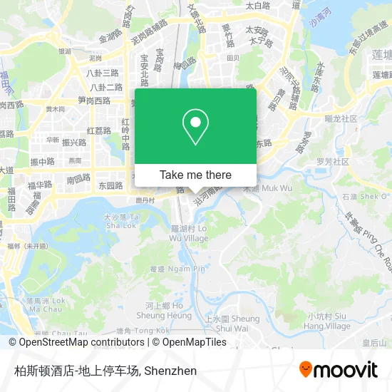 柏斯顿酒店-地上停车场 map