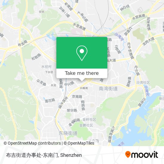 布吉街道办事处-东南门 map