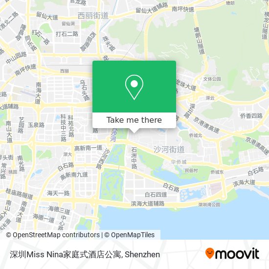 深圳Miss Nina家庭式酒店公寓 map