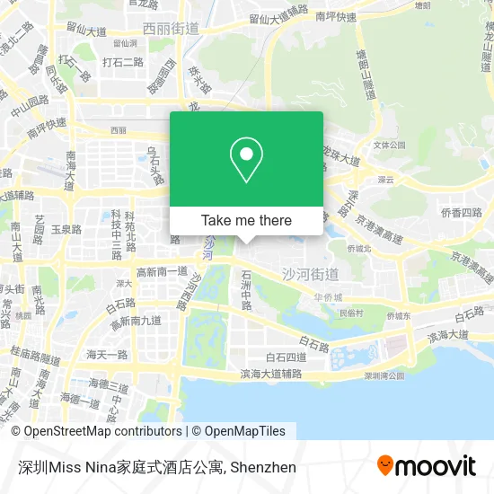 深圳Miss Nina家庭式酒店公寓 map