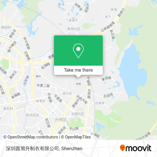 深圳圆旭升制衣有限公司 map