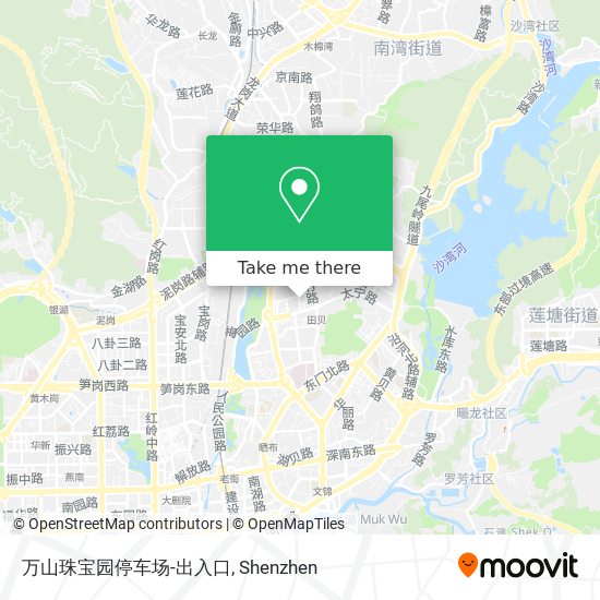 万山珠宝园停车场-出入口 map