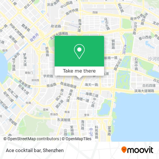 Ace cocktail bar map