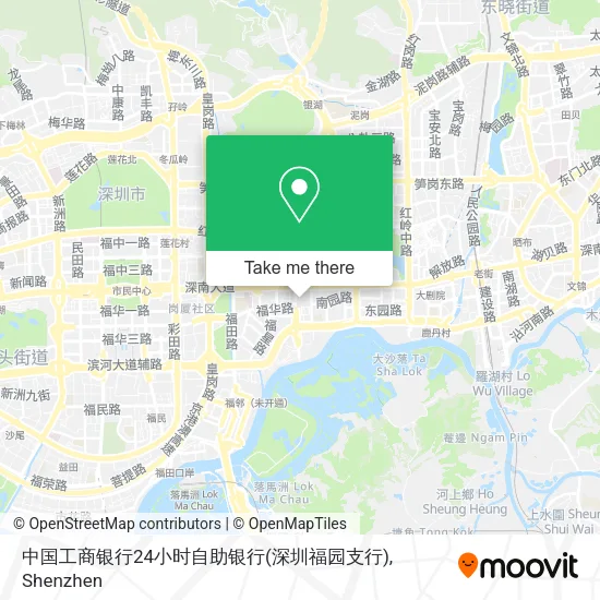 中国工商银行24小时自助银行(深圳福园支行) map