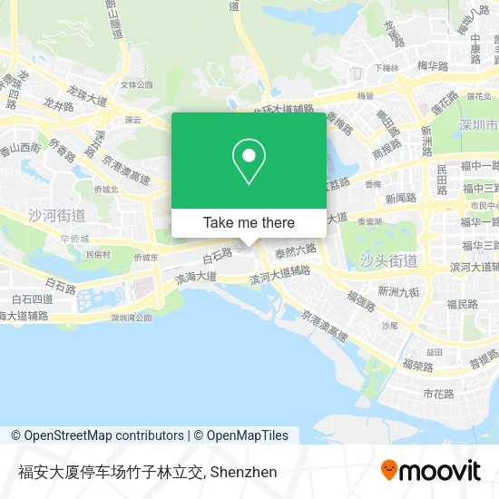 福安大厦停车场竹子林立交 map