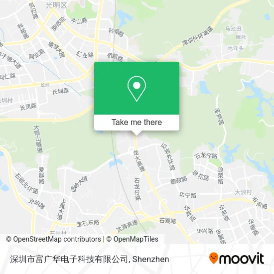 深圳市富广华电子科技有限公司 map