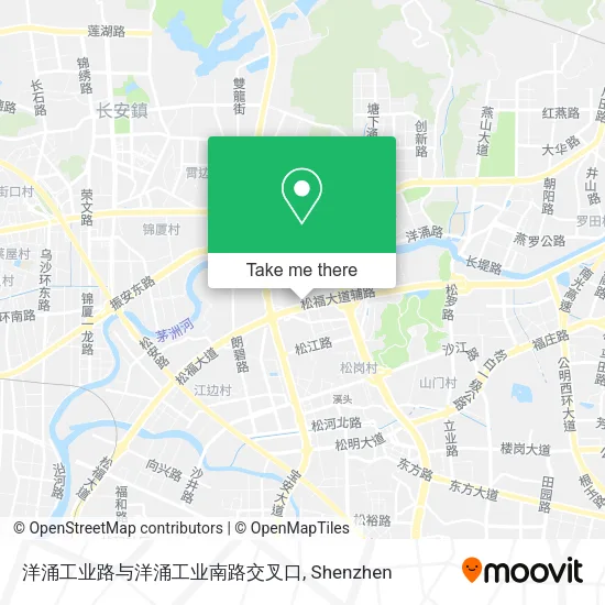 洋涌工业路与洋涌工业南路交叉口 map
