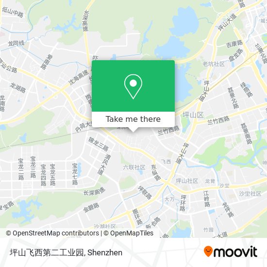 坪山飞西第二工业园 map