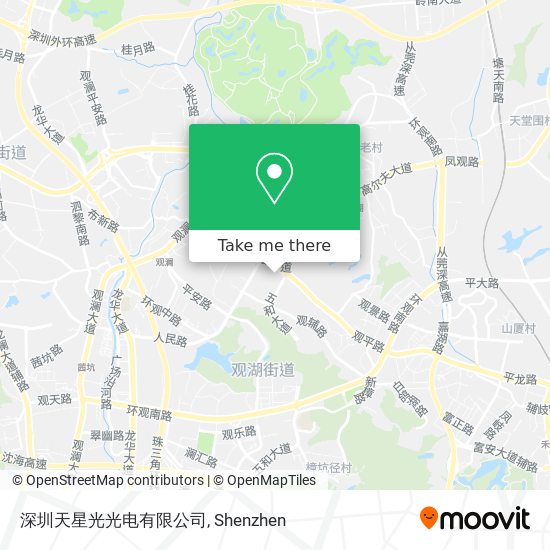 深圳天星光光电有限公司 map