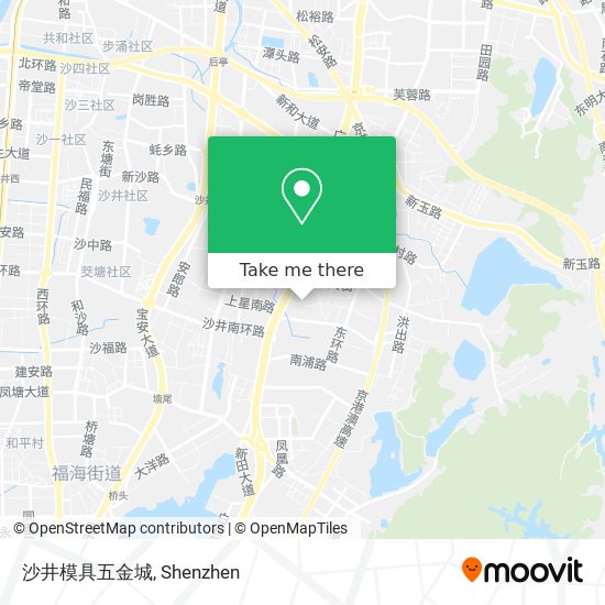 沙井模具五金城 map