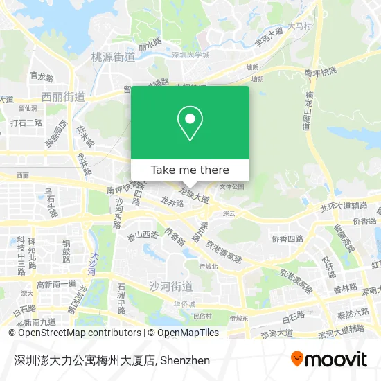 深圳澎大力公寓梅州大厦店 map