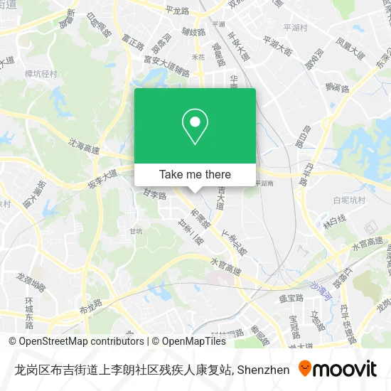 龙岗区布吉街道上李朗社区残疾人康复站 map