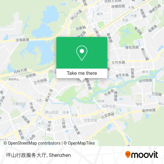 坪山行政服务大厅 map