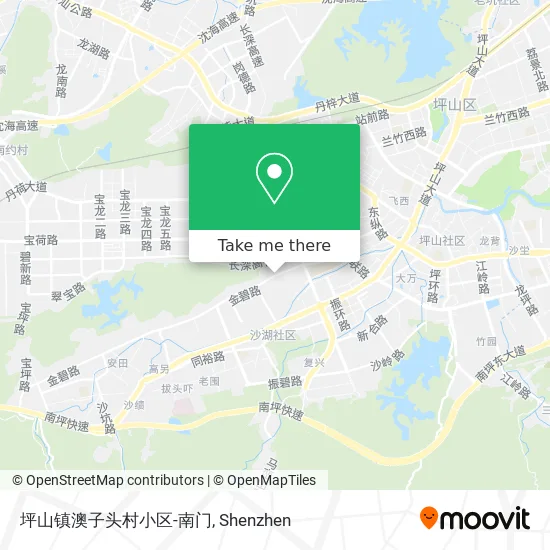坪山镇澳子头村小区-南门 map