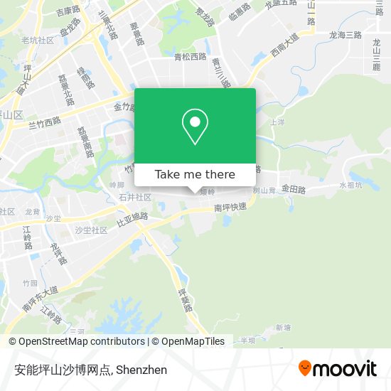 安能坪山沙博网点 map