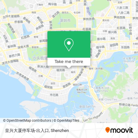 皇兴大厦停车场-出入口 map