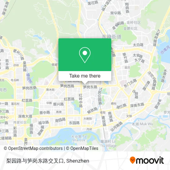 梨园路与笋岗东路交叉口 map