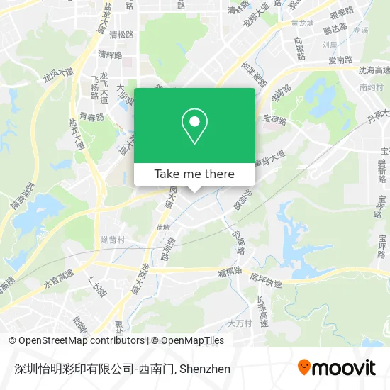 深圳怡明彩印有限公司-西南门 map