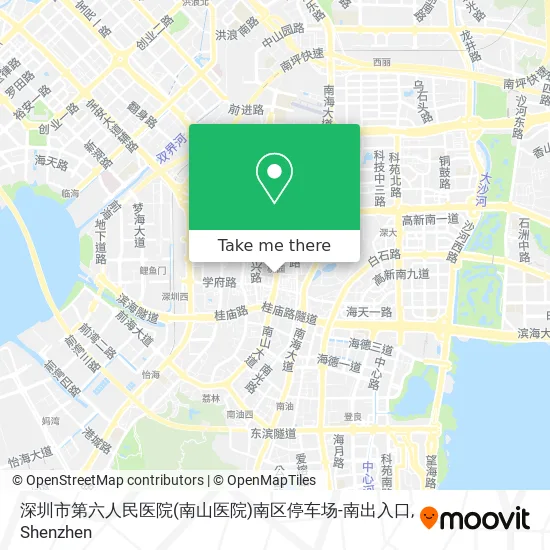 深圳市第六人民医院(南山医院)南区停车场-南出入口 map