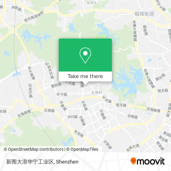 新围大浪华宁工业区 map