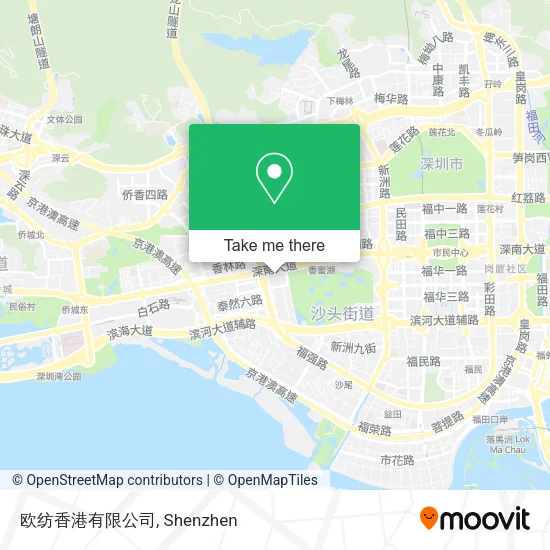 欧纺香港有限公司 map